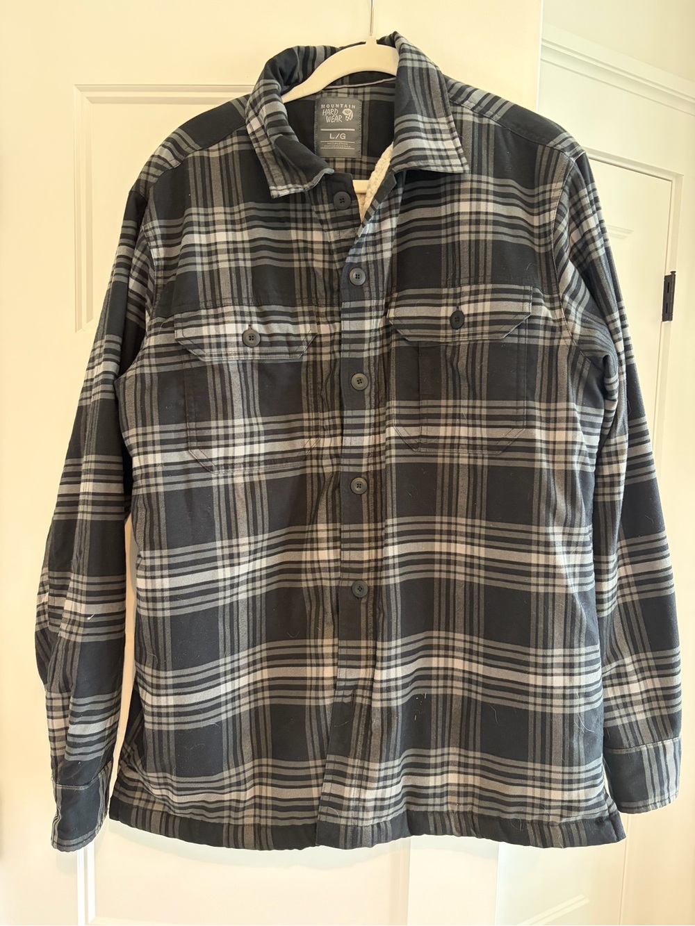 Mountain Hardwear Black and Gray Checkered Shirt